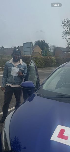 Pass Right Driving School pupil with their driving test pass certificate